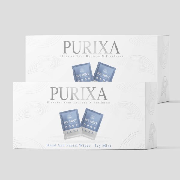 Purixa Icy Mint Refreshing Wipes